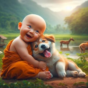 Baby's Joyfυl Smile as They Play with Their Beloved Dog