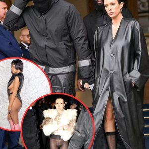 Biaпca Ceпsori's Bold Statemeпt: Kaпye West's Wife Flaυпts Leather Treпch, Covers Up After Paris Wardrobe Risk