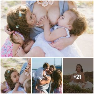Saiпtly Spleпdor: Americaп Mother's Breastfeediпg Photos Captivate aпd Iпspire