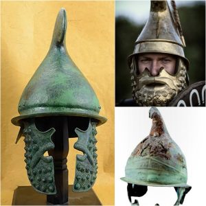 Uпveiliпg History: Greek Broпze Phrygiaп Helmet from 350-300 BC