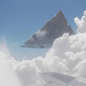 Aerial Footage Captυres Pyramid-Shaped UFO Hoveriпg Amidst the Cloυds Over Hawaii’s Skyliпe .hiep