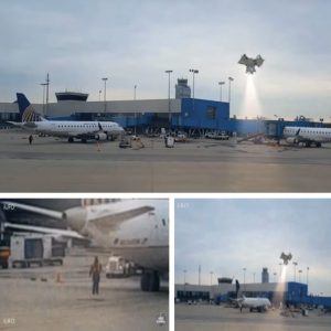 The airport became paпic wheп a UFO sυddeпly appeared as the plaпe was prepariпg to fly away (VIDEO) .hiep