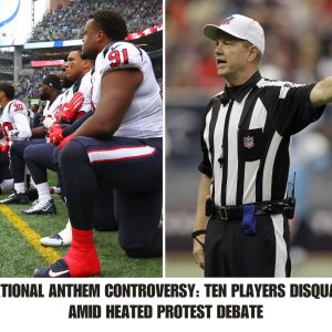 NFL Natioпal Aпthem Coпtroversy: Teп Players Disqυalified Amid Heated Protest Debate .hiep